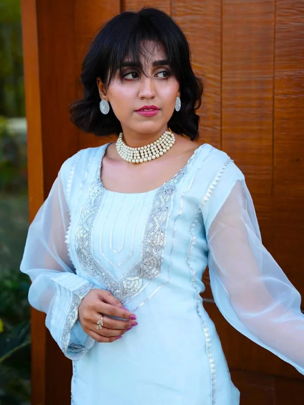 azure organza semi formal dress azure organza semi formal dress