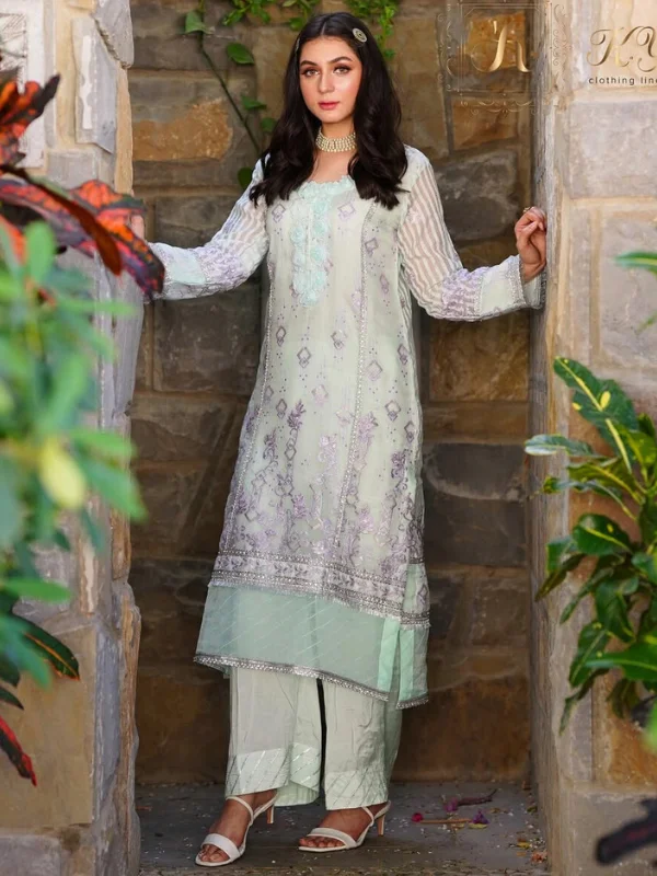 aqua khadi net dress aqua khadi net dress