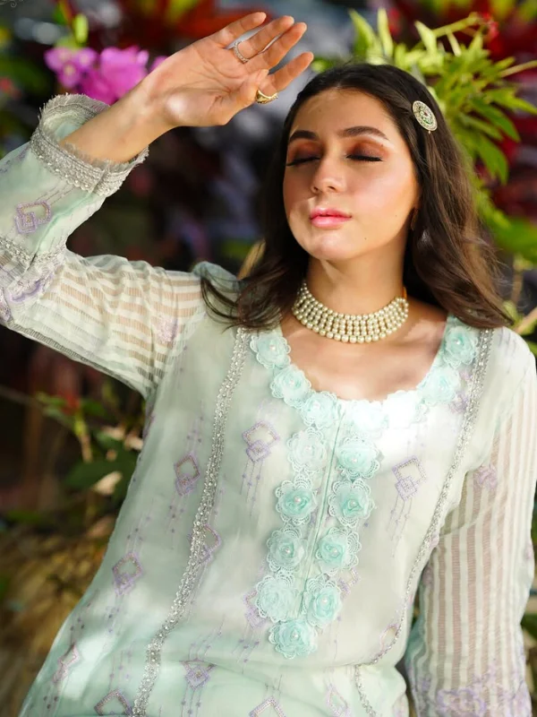 aqua khadi net dress aqua khadi net dress