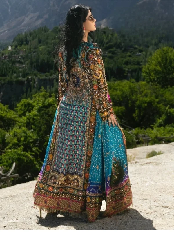 blue pure chunri balochi dress blue pure chunri balochi dress