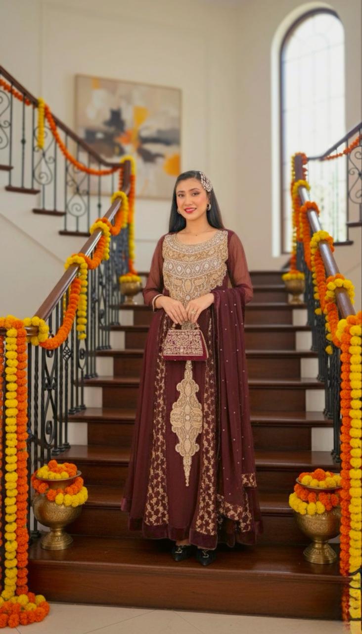 pure chifon n binarsi gown pure chifon n binarsi gown