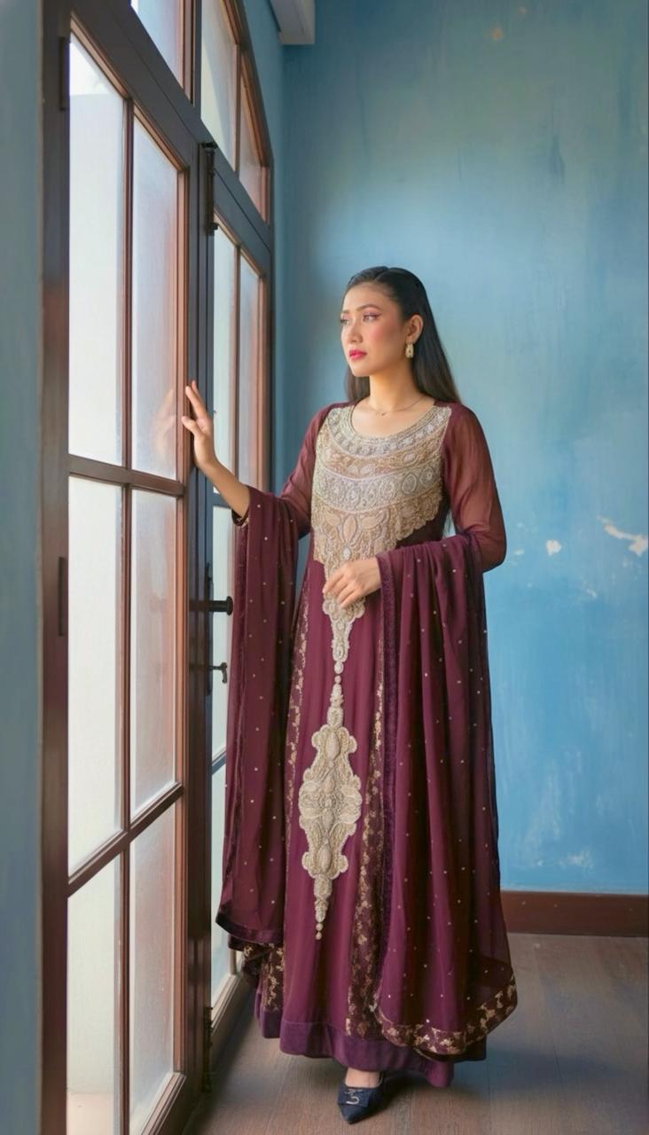 pure chifon n binarsi gown pure chifon n binarsi gown